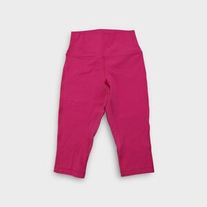 Lululemon Align High Rise Crop 17" Sonic Pink Leggings Double Ligned